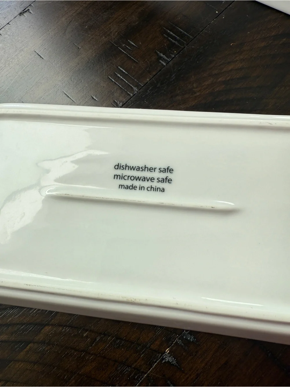 White Ceramic Bunny Butter Dish Very Good /Like new